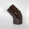 Bogen 90° DN 100 mm glatt mit Reinigungsöffnung, High-Quality-Line braun emailliert
