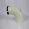 Bogen 90° DN 110 mm glatt mit Reinigungsöffnung, High-Quality-Line beige emailliert