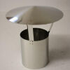 Edelstahl-Ofenrohr DN 120 mm mit Regenhut