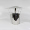 Edelstahl-Ofenrohr DN 120 mm mit Regenhut