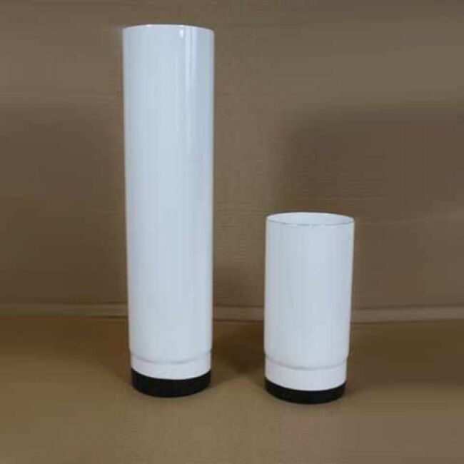 Ofenrohr 150 mm DN 100 mm, High-Quality-Line weiß emailliert