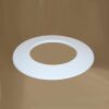 Wand-Rosette weit DN 110 mm, High-Quality-Line weiß emailliert
