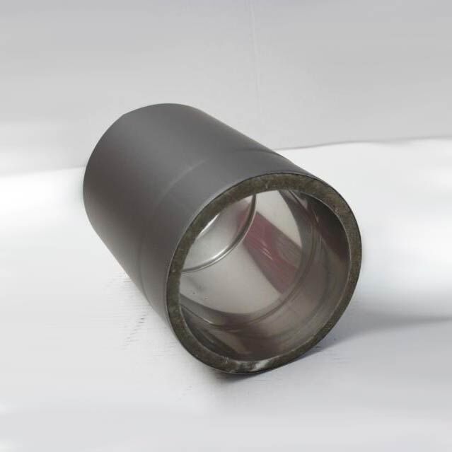 Isoline Edelstahlrohr doppelwandig DN 150 mm Länge 150 mm, Senotherm gussgrau #288