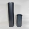 Ofenrohr Länge 250 mm, DN 100 mm aus gebläutem Stahlblech