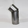 Rauchrohr-Bogen 90° DN 130 mm roh, eingezogen mit Reinigungsöffnung