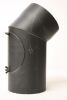 Rauchrohr-Bogen 45° DN 130 mm gemufft, mit Reinigungsöffnung (schutzlackiert)
