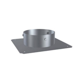 Edelstahlschornstein einwandig 0,6mm Premium Schachtabdeckung mit Hinterlüftung DHS