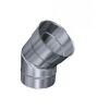 Edelstahlschornstein einwandig 0,6mm Premium Bogen drehbar SK 0° - 45° DN 400