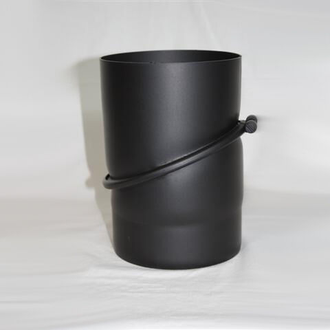 Ofenrohr-Bogen DN 150 mm, 2tlg. verstellbar 0°-45° ohne Reinigungsöffnung, Senotherm gussgrau hell #820
