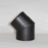 Rauchrohr-Bogen 45° DN 130 mm ohne Reinigungsöffnung, Senotherm gussgrau hell #820