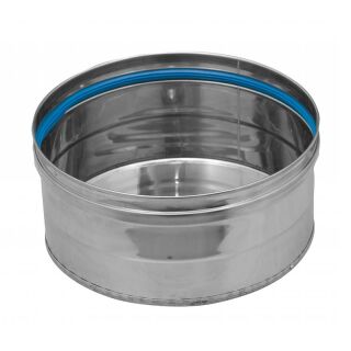 DINAK Edelstahlschornstein Reinigungsdeckel für T-Stück 90º für Druckdichtheit SW Ø150 039F1560SSW