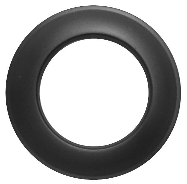 Wand-Rosette DN 120 mm Senotherm Dünnwand schwarz
