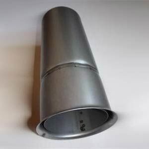 Wandfutter Doppelwandfutter 400 mm kürzbar für 2 mm-Rauchrohr
