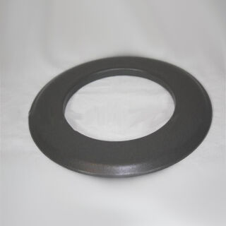 Pellet-Wandrosette 3 cm Rand, gussgrau emailliert