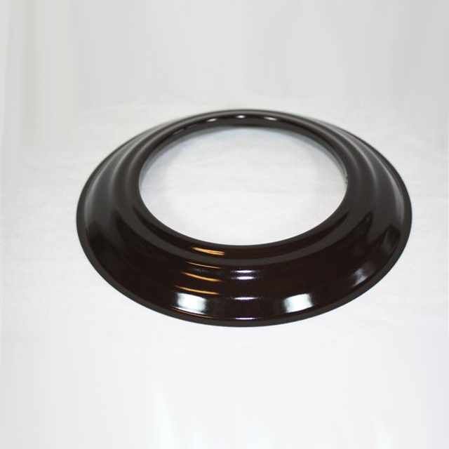 Wand-Rosette DN 120 mm Standard-Line braun emailliert