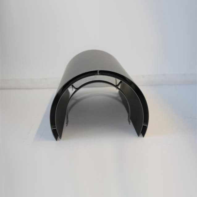 Doppelwandiger Strahlenschutz Halbschale 460 mm lang DN 150 mm, Senotherm gussgrau hell #820
