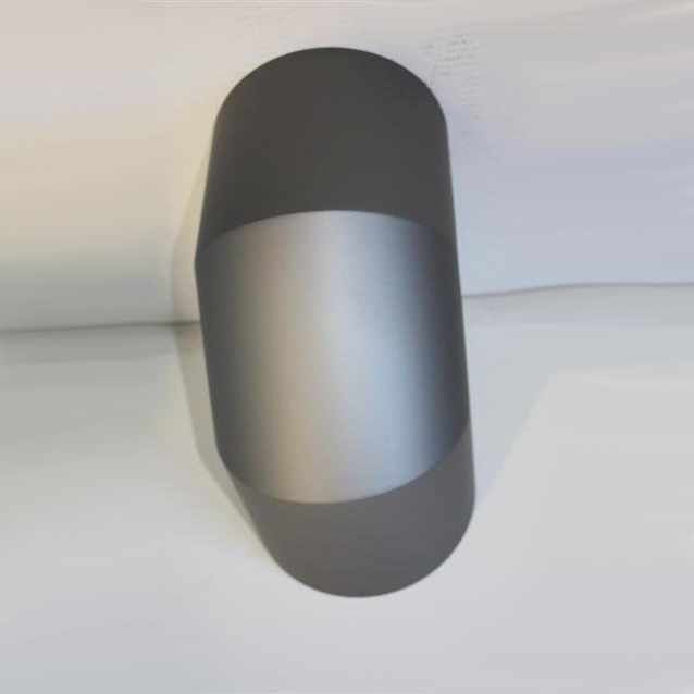 Doppelwandiger Strahlenschutz Halbschale Bogen 90° DN 150 mm, Senotherm schwarz #310