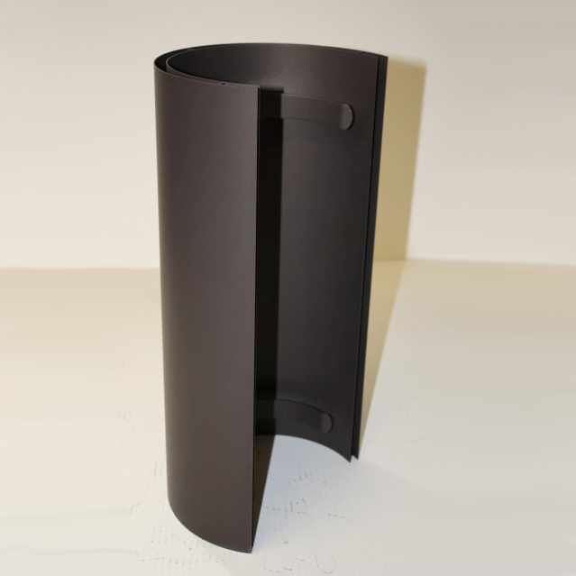 Doppelwandiger Strahlenschutz Halbschale 460 mm lang DN 100 mm, Senotherm schwarz #310
