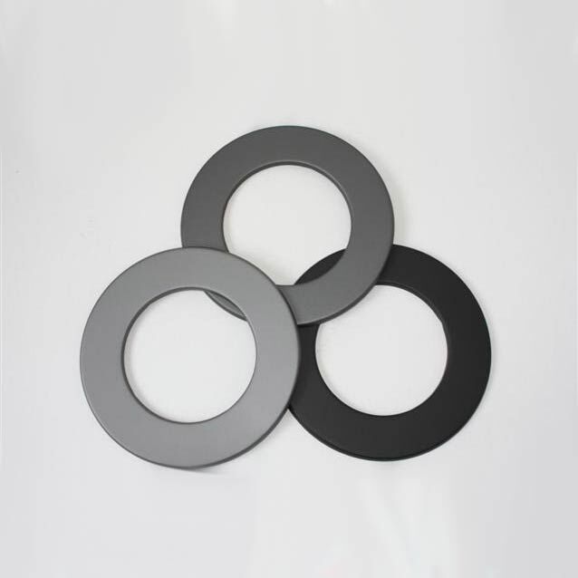 Wand-Rosette 5 cm Rand DN 130 mm, Senotherm gussgrau hell #820