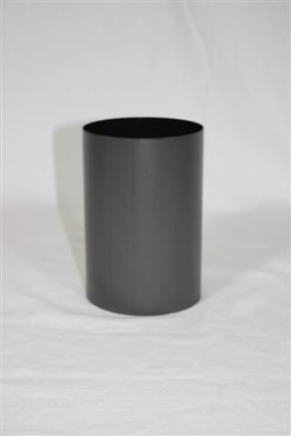 Pellet-Schornsteinanschluss 150 mm zylindrisch DN 80 mm, gussgrau emailliert