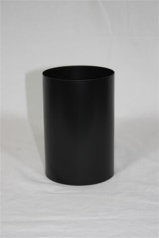 Pellet-Schornsteinanschluss 150 mm zylindrisch DN 80 mm, matt schwarz emailliert