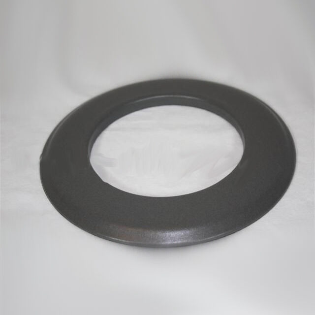 Pellet-Wandrosette 3 cm Rand DN 80 mm, gussgrau emailliert