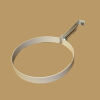 Halter für Ofenrohre DN 150 mm Standard-Line weiß emailliert