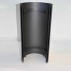 Doppelwandiger Strahlenschutz Halbschale 460 mm lang DN 150 mm, Senotherm schwarz #310