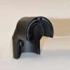 Doppelwandiger Strahlenschutz Halbschale Bogen 90° DN 150 mm, Senotherm schwarz #310