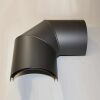Doppelwandiger Strahlenschutz Halbschale Bogen 90° seitlich DN 100 mm, Senotherm gussgrau #288