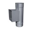 Edelstahlschornstein einwandig 0,5mm Prüföffnung KPR 180 x 120 DN 100