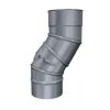 Edelstahlschornstein einwandig 0,5mm Bogen drehbar mit Revision LKR 90 Grad DN 180