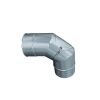 Edelstahlschornstein einwandig 0,5mm Bogen 90° starr mit Revision DN 400