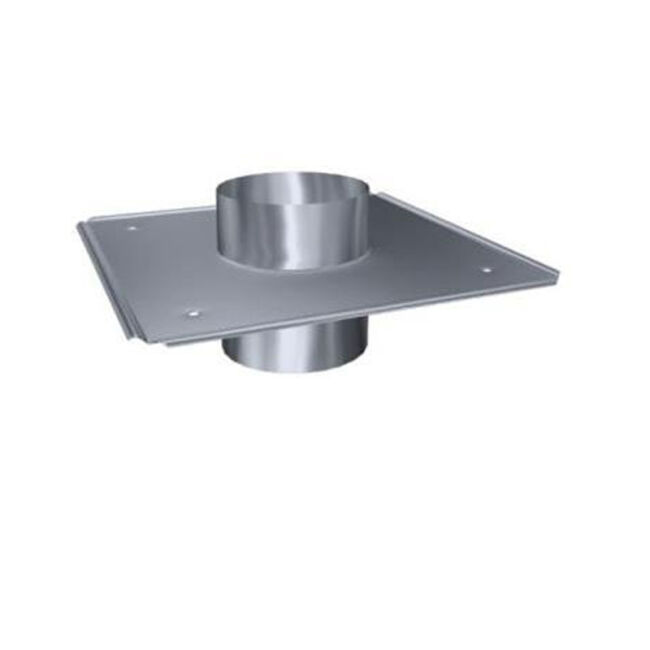 Edelstahlschornstein einwandig 0,5mm Schachtabdeckung DH DN 113