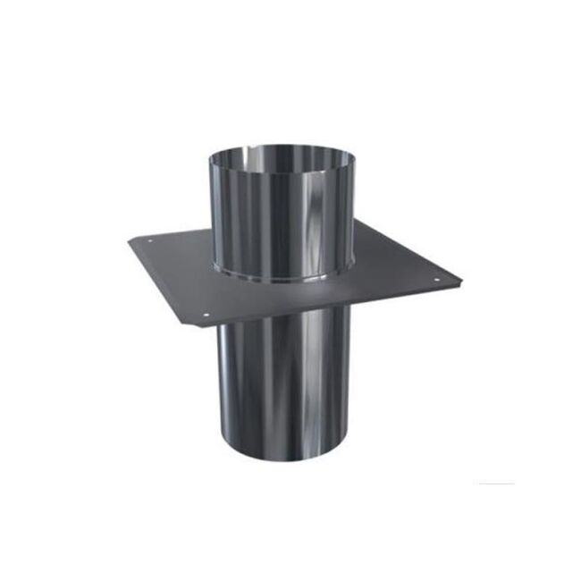 Edelstahlschornstein einwandig 0,5mm Schachtabdeckung DH FU DN 150