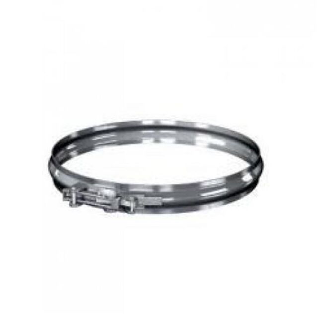 Edelstahlschornstein einwandig 0,5mm Klemmband OB DN 113