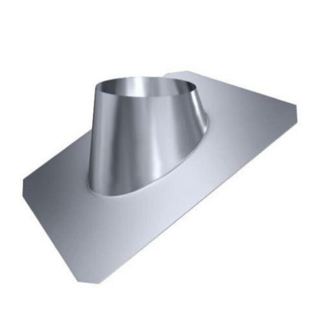 Edelstahlschornstein einwandig 0,5mm Dachdurchführung PDI 30° DN 200