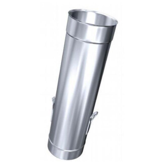Edelstahlschornstein einwandig 0,5mm Rohr mit Ablassschlaufen 1000 mm RPU DN 250