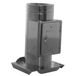 DINAK Edelstahlschornstein Isol.Verankerungsplatte mit Reinigung DW5 Ø150 03NJ1552BDW5