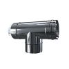 Luft Abgas System konzentrisch T-Stück 87° mit Revisionsöffnung DN 80/125 Reduzierter Abzweig DN 60/100