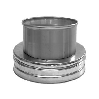 DINAK Edelstahlschornstein Verbindungskupplung EW5/DW5 Ø150 030J1515SDW5