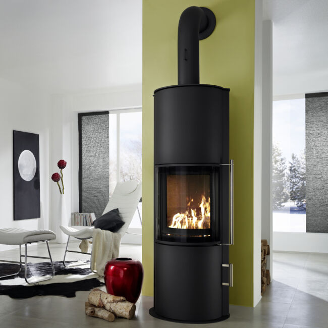 Kaminofen Koppe Nexus Aqua, wasserführend Korpus gussgrau 8,0 kW