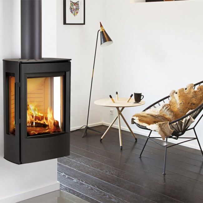 Wiking Ofen Miro 1 mit Seitenscheiben Wand