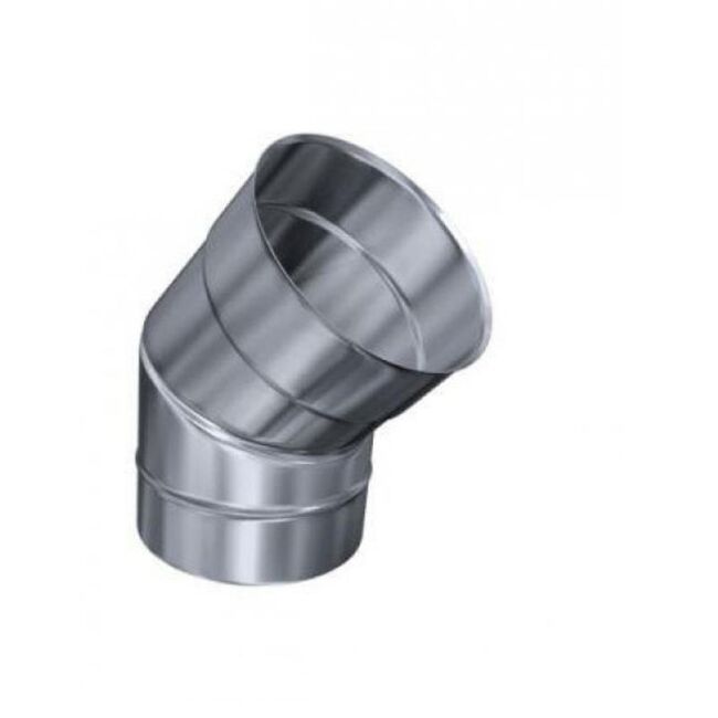 Edelstahlschornstein einwandig 0,6mm Premium Bogen drehbar SK 0° - 45° DN 120