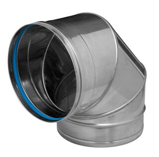 DINAK Edelstahlschornstein Winkel 87º SW5 Ø150 039J15043SW5