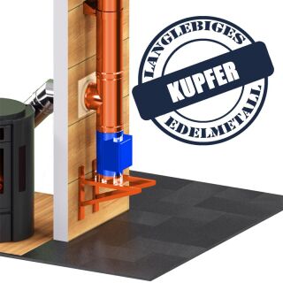 DINAK Kupferschornstein Reinigungselement mit Tür 440mm DW
