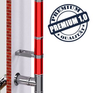 Edelstahlschornstein 1,0mm Premium Längenelement 250 mm
