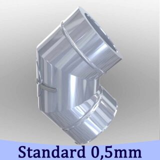 Edelstahlschornstein Winkel 90° mit Revision