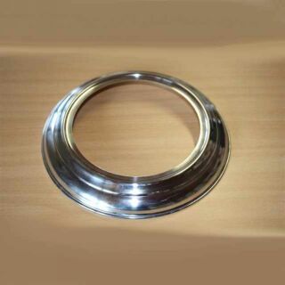 Wand-Rosette Aluminium hochglanzpoliert