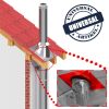Edelstahlschornstein Deckenblende hinterlüftet 2-teilig 0-30° DW 120